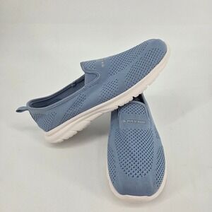 U.S. Polo Assn. Women's Slip On Comfort Walking Sneakers Shoes Blue Size 8
